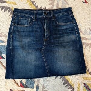 Rag & Bone Indigo Denim Skirt